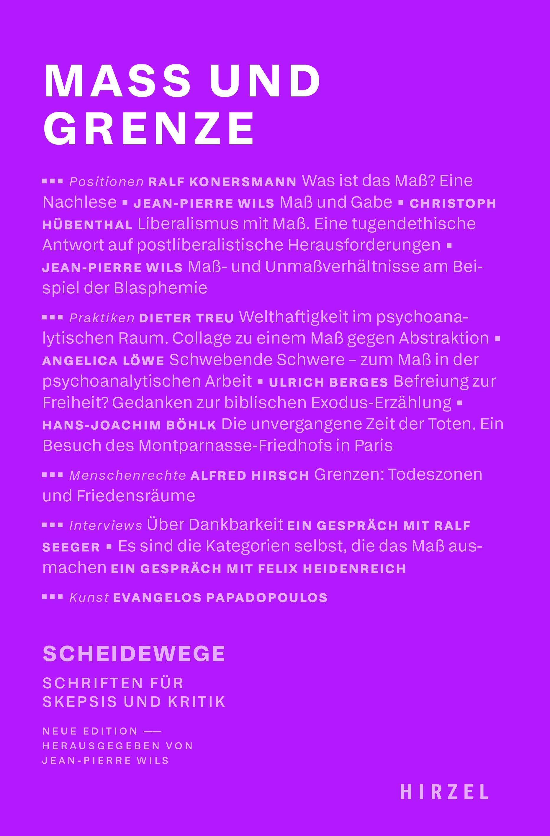 Mass und Grenze