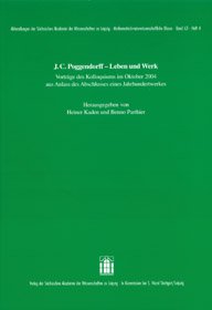 J. C. Poggendorff - Werk und Leben.